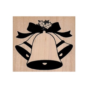 Bells RUBBER STAMP, Christmas Bells Stamp, Bells Stamp, Holiday Bells Stamp, Decorative Bells Stamp, Christmas Cards, Christmas Crafts, Xmas