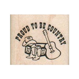 Fier d'être pays TAMPON EN CAOUTCHOUC, Pays Timbre, Timbre Cowboy, Timbre Cowgirl, Timbre Western, Timbre Musique Country, Timbre Pays Amant