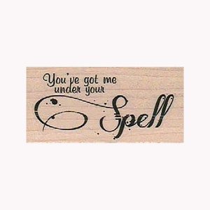 You’ve Got Me Under Your Spell RUBBER STAMP, Magic Stamp, Spell Stamp, Black Magic Stamp, Crystal Ball Stamp, Mystic Stamp, Magic Stamp