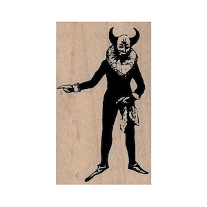 SELLO DE GOMA con el diablo apuntando, sello de Halloween, sello de demonio, sello de Belcebú, sello de Lucifer, sello de bestia, sello del mal, sello de Satanás, sello del diablo
