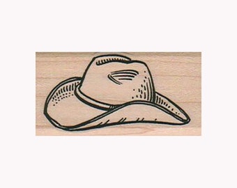 Cowboy Hat RUBBER STAMP, Cowboy Stamp, Ranching Stamp, Rancher Stamp, Cowboy Hat, Cowboy Hat Stamp, Horse Riding Stamp, Old West