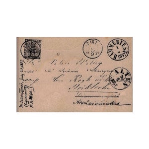 Postcard-ATC Size RUBBER STAMP, Background Stamp, Mixed Media Stamp, Mail Stamp, Travel Stamp, Postcard Stamps, Postal Stamp, Letter Stamp