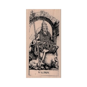 Tarot V O Carimbo de BORRACHA do Papa/Hierofante, Carimbo de Cartomante, Carimbo do Futuro, Carimbo Mágico, Carimbo de Fantasia, Carimbo El Papa, Carimbo de Tarô, Papa