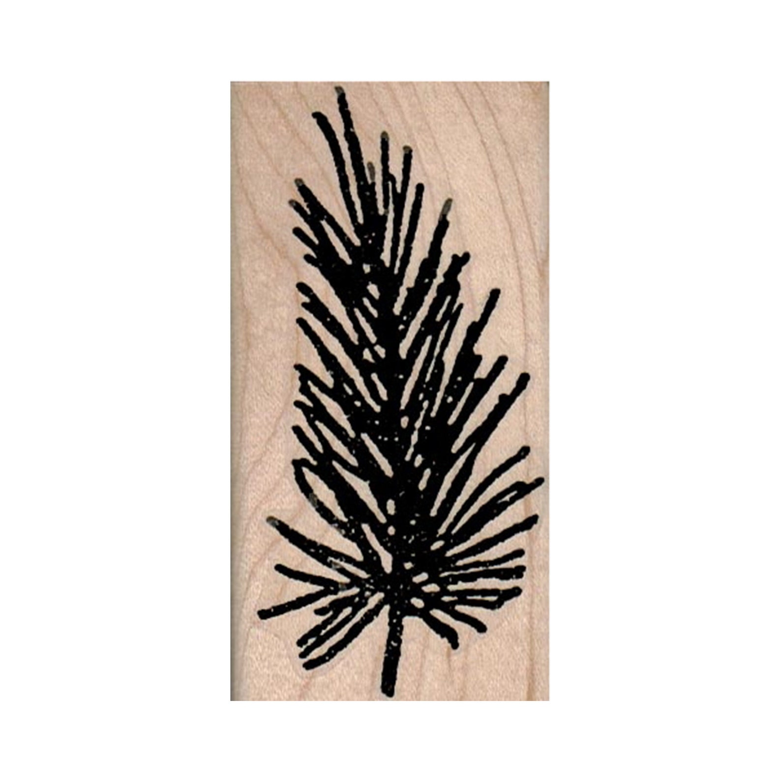 Pine Branch RUBBER STAMP, Tree Stamp, Nature Stamp, Outdoor Stamp,