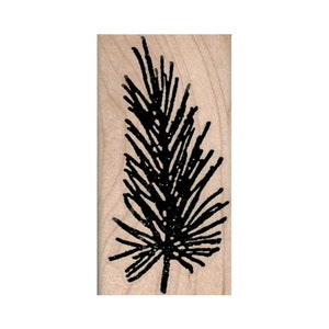 Pine Branch RUBBER STAMP, Tree Stamp, Nature Stamp, Outdoor Stamp, Pine Tree Stamp, Evergreen Tree Stamp, Winter Tree Stamp, Christmas Stamp