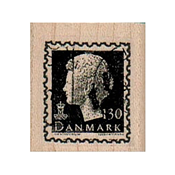 Danmark Postage RUBBER STAMP, Postage Stamp, Mail Stamp, Stamp, Mixed Media  Stamp, Postal Stamp, Post Card Stamp, Mailing Stamp, Postage