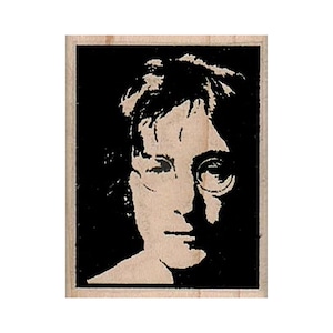 Carimbo de lenda do rock, carimbo dos Beatles, carimbo de John Lennon, carimbo de amante de John Lennon, carimbo de Lennon, carimbo de música rock, The Beatles, ícone do rock