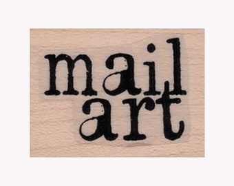 Mail Art RUBBER STAMP, Postcard Stamp, Mixed Media Stamp, Mail Stamp, Mail Stamp, Post Stamp, Media Stamp, Media Art Stamp, Mailings Stamp