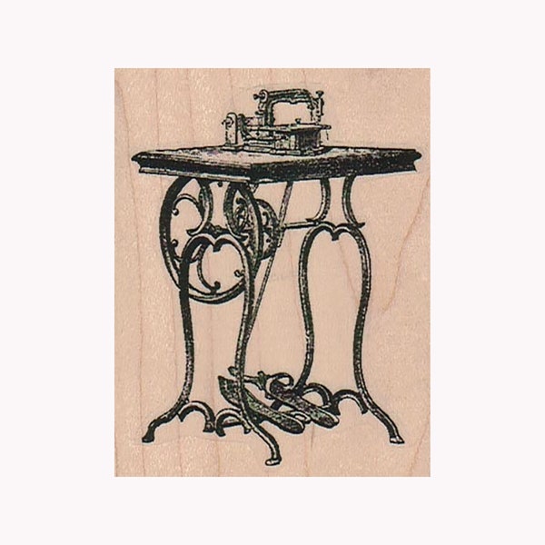 Sewing Machine RUBBER STAMP, Victorian Sewing Machine Stamp, Sewing Stamp, Seamstress Stamp, Sewing Lover Gift, Vintage Sewing Machine Stamp