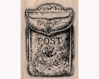 Vintage Letterbox RUBBER STAMP, Mailbox Stamp, Letterbox Stamp, Mail Stamp, Post Office Stamp, Vintage Post Stamp, Postal Stamp, Post Stamp