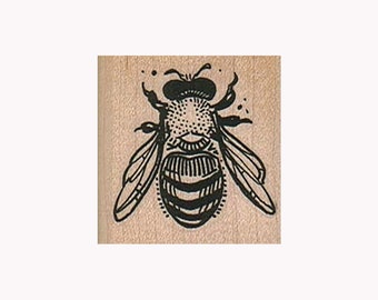 Bee RUBBER STAMP, Bumblebee Stamp, Honey Bee Stamp, Insect Stamp, Bee Hive Stamp, Bee Lover Stamp, Bumble Bee Stamp, Bumblebee Top View