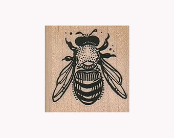 Bee RUBBER STAMP, Bumblebee Stamp, Honey Bee Stamp, Insect Stamp, Bee Hive Stamp, Bee Lover Stamp, Bumble Bee Stamp, Bumblebee Top View