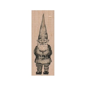 Kabouter RUBBERSTEMPEL, tuinkabouterstempel, kabouterstempel, kabouterstempel, elfjesstempel, elfenstempel, fantasiestempel, tuinierenstempel, bloemenstempel