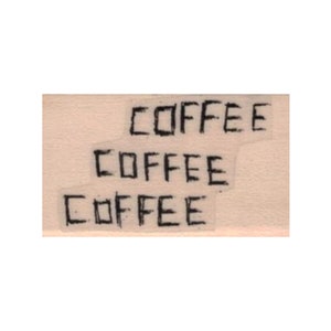 SELLO DE GOMA Café Café Café, Sello de café, Sello de Java, Regalo para amantes del café, Sello para amantes del café, Sello de taza de café, Sello de capuchino