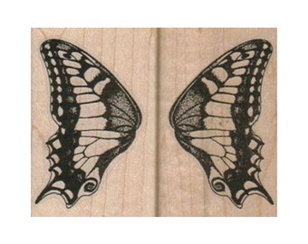 Butterfly Wing Set RUBBER STAMP, Butterfly Stamp, Wings Stamp, Nature Stamp, Insect Stamp, Butterflies Stamp, Lepidopterist Stamp, Papillon