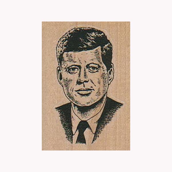 JFK RUBBER STAMP, John F Kennedy Stamp, 35th President Stamp, Historical Stamp, President Stamp, United States History Stamp, Kennedy Stamp