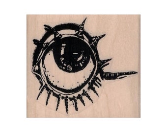 Steampunk Eyeball RUBBER STAMP, Steampunk Eye Stamp, Steampunk Stamp, Eyeball Stamp, Looking Eye Stamp, Whimsical Eyeball Stamp, Eyes