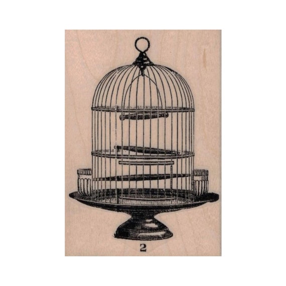 Wire Bird Cage RUBBER STAMP, Birdcage Stamp, Victorian Birdcage Stamp, Bird  Stamp, Bird Lover Gift, Birdie Rubber Stamp, Feathers, Wings 