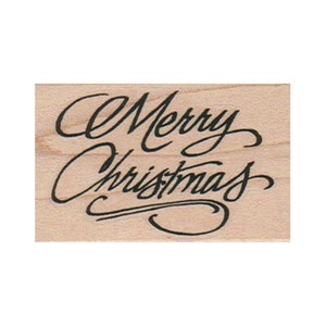Merry Christmas kalligrafie RUBBER STEMPEL, Merry Christmas stempel, kerst stempel, XMAS stempel, vakantie stempel, kerst Cheer stempel