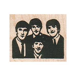 Ícones da música RUBBER STAMP, Beatles Stamp, Fab Four Stamp, Beatles Lover Stamp, John, Paul, Ringo, George, Rock Music Stamp, Bandas Famosas