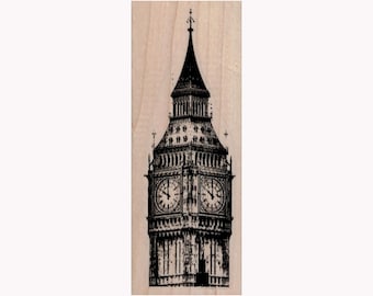 Big Ben RUBBER STAMP, London Stamp, Europe Stamp, Travel Stamp, Attraction Stamp, Palace of Westminster Stamp, Westminster Stamp, Clock, UK