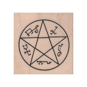 SELLO DE GOMA Trampa del Diablo, Sello de Protección Sobrenatural, Sello del Diablo, Sello de Protección, Sello Mágico, Sello Demonio, Sello de Símbolo, Sello de Brujería
