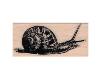 Snail RUBBER STAMP, Nature Stamp, Snail Stamp, Slug Stamp, Mollusca Stamp, Gastropoda Stamp, Snail Lover Stamp, Slow Stamp, Snail Gift Idea