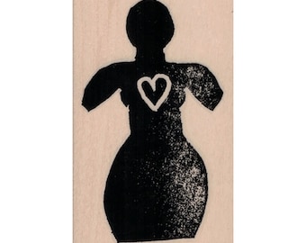 Ethos Woman RUBBER STAMP, Female Symbol Stamp, Woman Symbol, Sex Symbol Stamp, Woman Stamp, Woman Figure Stamp, Mixed Media Stamp, Female