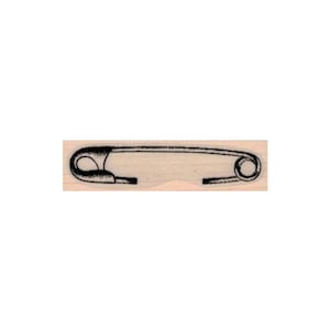 Veiligheidsspeld RUBBERSTEMPEL, speldstempel, veiligheidsspeldstempel, naaistempel, Stempel gemengde media, doorsteken papieren stempel, speldstempel, veiligheidsspeldstempel