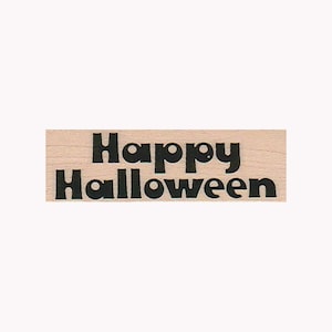 Happy Halloween RUBBER STAMP, Halloween Stamp, Wicked Stamp, Happy Halloween Stamp, Halloween Cards, Halloween Invitations, Halloween Crafts