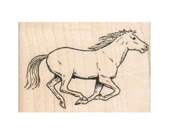 Running Horse RUBBER STAMP, Horse Stamp, Mare Stamp, Ranch Stamp, Stallion Stamp, Filly Stamp, Equestrian Stamp, Horse Riding Stamp