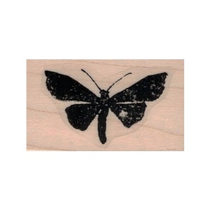 Distressed Moth/Butterfly RUBBER STAMP, Moth Stamp, Flying Insect Stamp, Lepidoptera Stamp, Butterfly Stamp, Distressed Butterfly Stamp