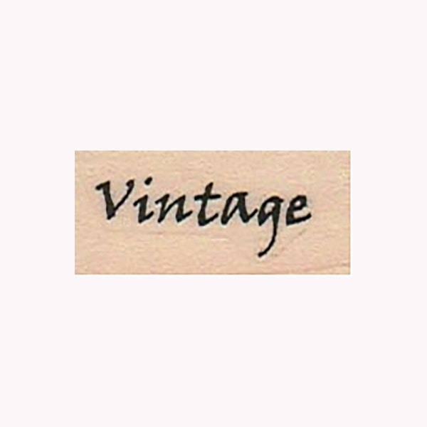 vintage RUBBER STAMP, Fancy vintage Stamp, vintage Word Stamp, vintage Writing Stamp, Word Stamp, Era Stamp, Age Stamp, Time Stamp, vintage