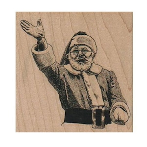 Carimbo de borracha do Papai Noel, carimbo de Papai Noel, carimbo de Papai Noel, carimbo de Natal, selos de Natal, carimbo de St. Nick, carimbo de férias, carimbo de homem alegre