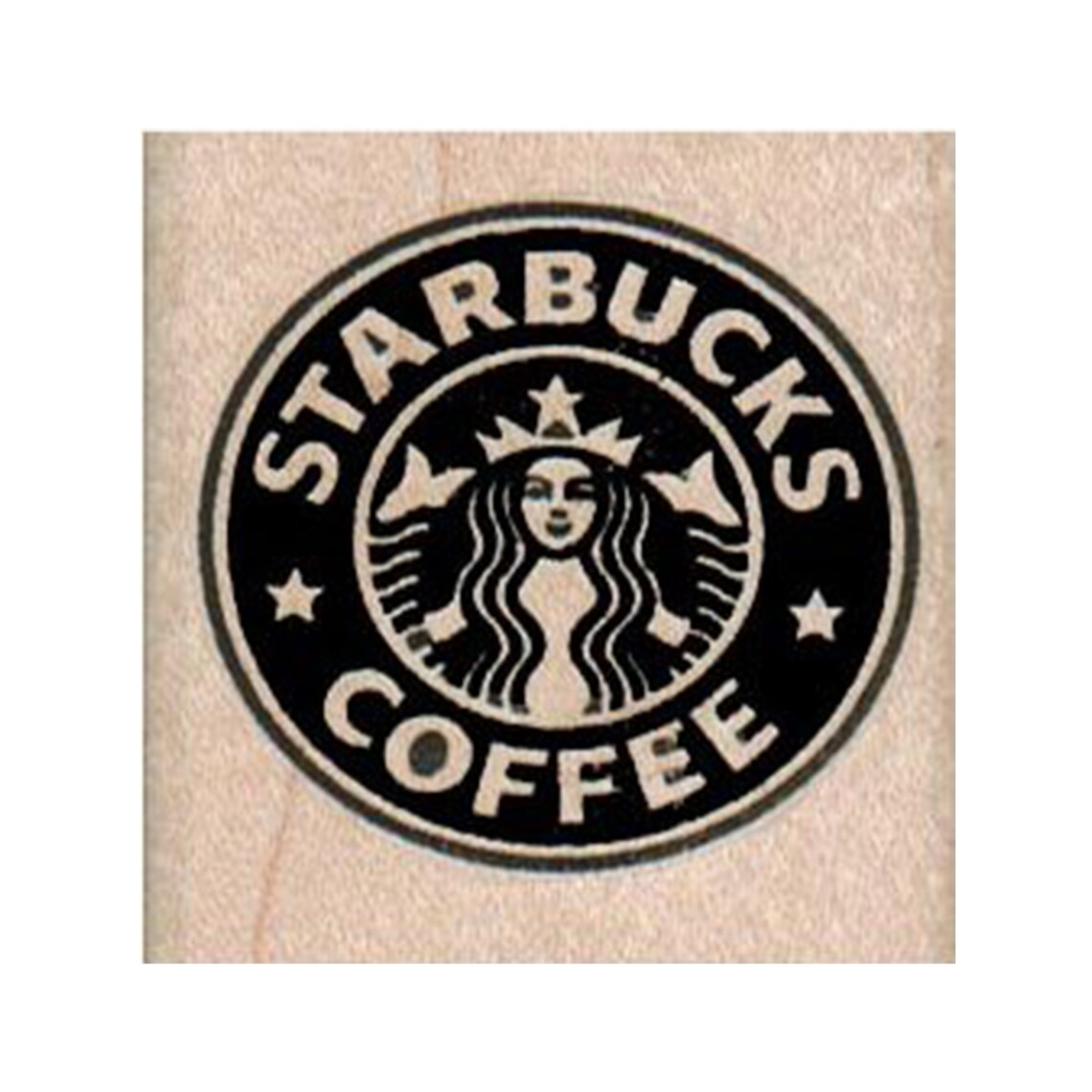 Starbucks RUBBER STAMP Starbucks Logo Starbucks Lover Etsy