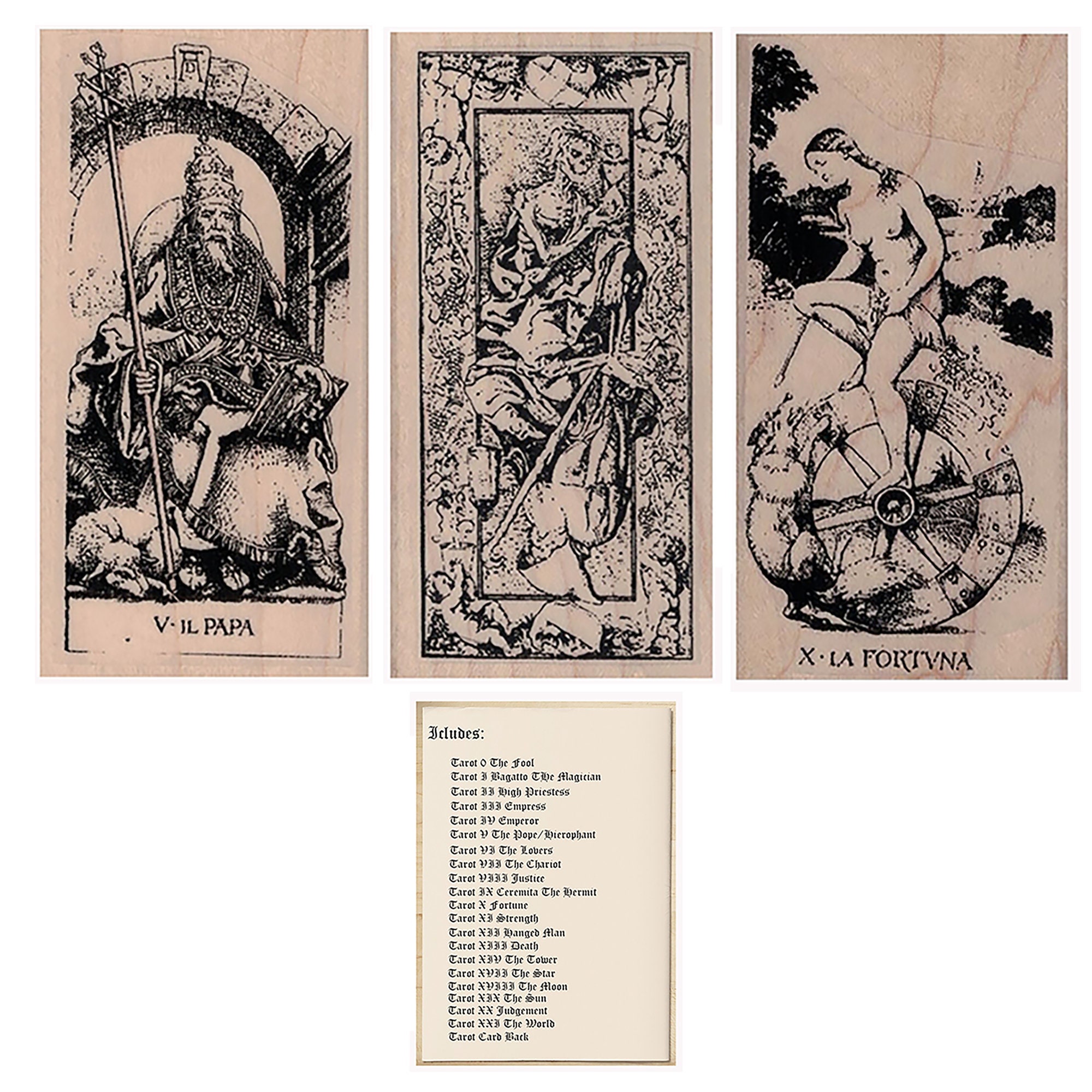 Frantic Stamper Cling-Mounted Rubber Stamp - Cat Tarot Card - La Justice