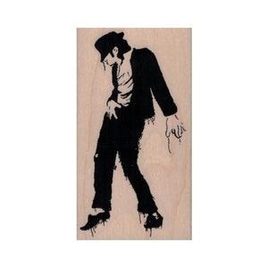 Tampon en caoutchouc Banksy Michael Jackson, Tampon Michael Jackson, Tampon King Of Pop, Tampon Musique pop, Tampon MJ, Tampon Jackson Five, Tampon Thriller