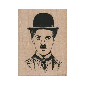 Charlie Chaplin STEMPEL, Stummfilm Schauspieler Stempel, Charlie Chaplin Stempel, The Tramp, Derby Hutmann, Hut Stempel, Mann Stempel, Comic