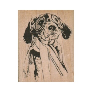 Vlieger beagle hond RUBBEREN STEMPEL, hondenstempel, stempel hondenliefhebbers, stempel puppyliefhebber, stempel schattige hond, stempel beagle, stempel vliegende hond, stempel puppy