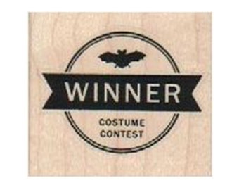 Costume Contest Winner RUBBER STAMP, Halloween Stamp, Halloween Stamps, Halloween Costume Stamp, Costume Stamp, Halloween Contest Stamp
