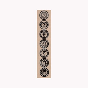 Carimbo de borracha de chakras, carimbo de espiritualidade, carimbo de poder espiritual, carimbo de tantra, carimbo de hinduísmo, carimbo de terceiro olho, carimbo de símbolos de chakra, ioga