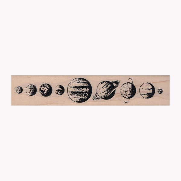 Planets Of The Solar System RUBBER STAMP, Space Stamp, Planets Stamp, Earth Stamp, Planets Stamp, Saturn Stamp, Neptune, Pluto, Mars, Uranus