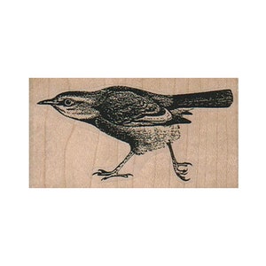 Tampon en caoutchouc pour petit oiseau qui marche, tampon hirondelle, tampon oiseau, observateurs d'oiseaux, tampon pour amateurs d'oiseaux, petit oiseau, cadeau oiseau, tampon d'extérieur, faune
