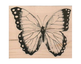 Butterfly RUBBER STAMP, Nature Stamp, Insect Stamp, Outdoor Stamp, Monarch Stamp, Butterfly Lover Stamp, Butterfly Stamp, Flying Bug Stamp