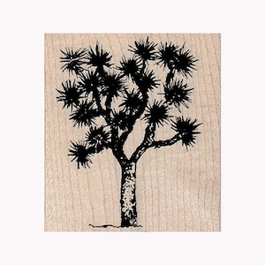Joshua Tree RUBBERSTEMPEL, boomstempel, natuurstempel, buitenstempel, woestijnstempel, Yucca Brevifolia-stempel, Joshua Tree-stempel, Yucca Palm-stempel