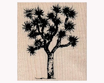 Sello de goma de árbol de Josué, sello de árbol, sello de naturaleza, sello de exteriores, sello de desierto, sello de Yucca Brevifolia, sello de árbol de Josué, sello de palma de Yucca