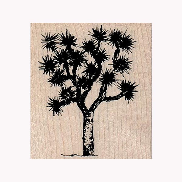 Joshua Tree RUBBER STAMP, Tree Stamp, Nature Stamp, Outdoor Stamp, Desert Stamp, Yucca Brevifolia Stamp, Joshua Tree Stamp, Yucca Palm Stamp