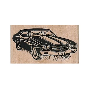 Chevelle Muscle Car RUBBER STAMP, Muscle Car Stamp, Chevy Stamp, Chevrolet Chevelle Stamp, 1970s Muscle Car Stamp, Car Stamp, Transportation