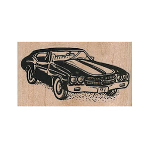 Chevelle Muscle Car RUBBER STAMP, Muscle Car Stamp, Chevy Stamp, Chevrolet Chevelle Stamp, 1970s Muscle Car Stamp, Car Stamp, Transportation