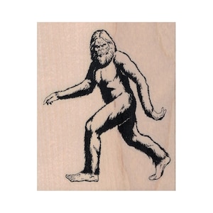SELLO DE GOMA Sasquatch, sello Big Foot, sello Bigfoot, sello Weendego, sello Windego, sello Man Beast, sello Folk Lore, sello Ape-Man